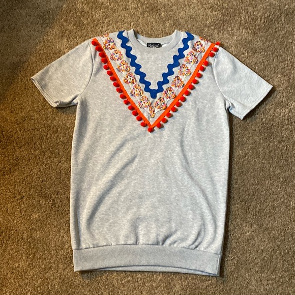 ASOS | NWOT “Reclaimed Vintage” Short Sleeve Sweat Dress - Picture 4 of 10